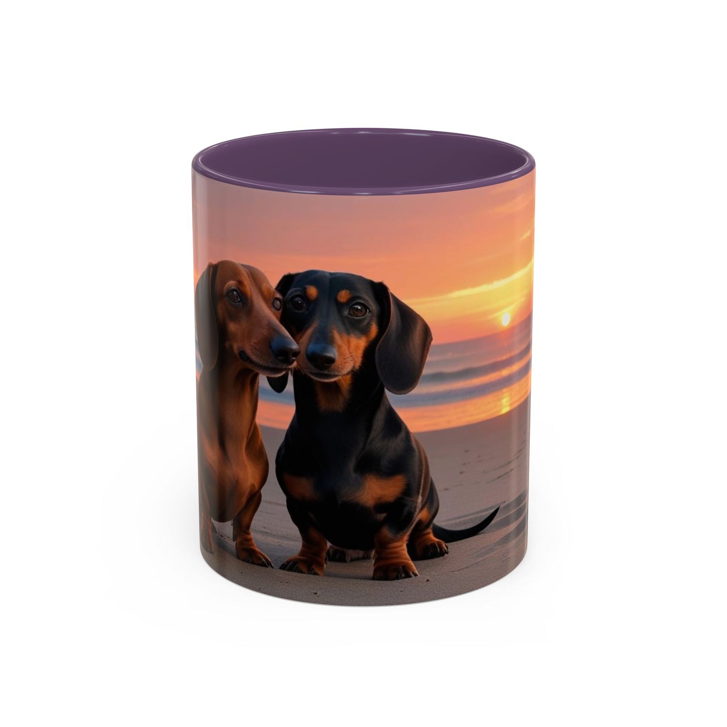Dachshund Love Accent Coffee Mug - Perfect Gift for Dog Lovers