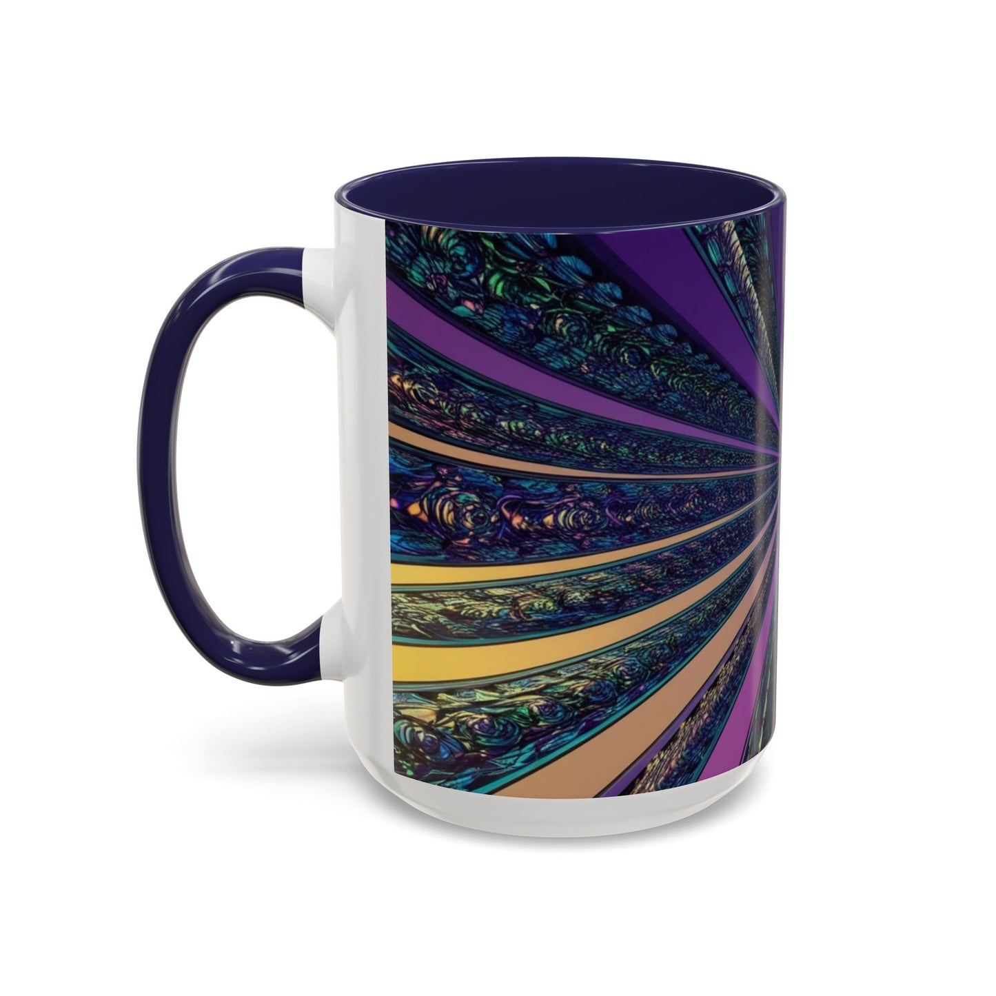Optical Illusion Accent Mug – Ceramic Coffee Cup