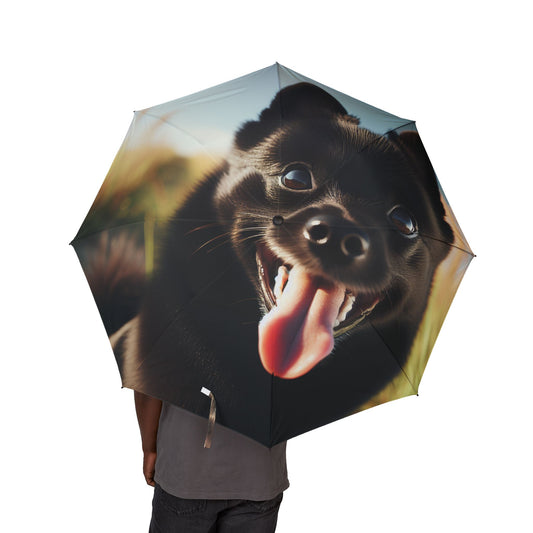 Schipperke Semi-Automatic Foldable Umbrella