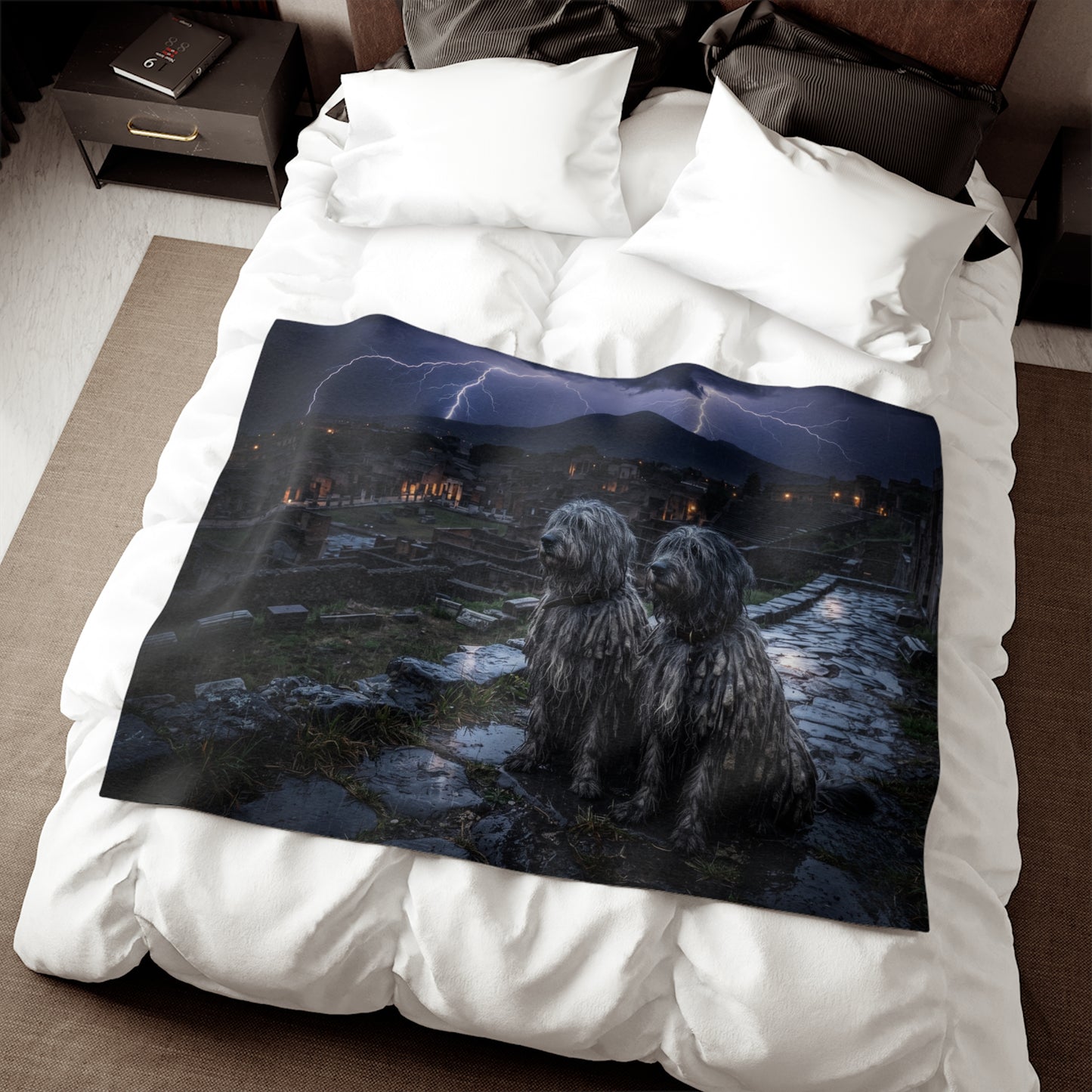 Bergamasco Shepherd Dog Blanket