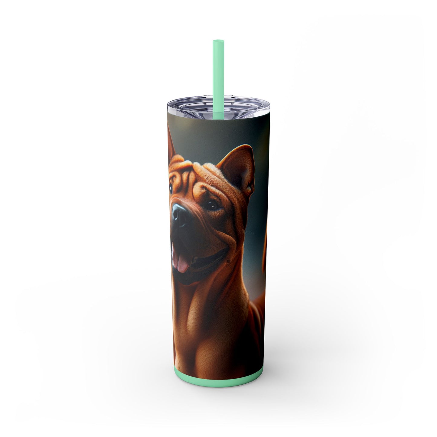 Gobelet isotherme de Chongqing (Chine) avec paille, 590 ml (20 oz).