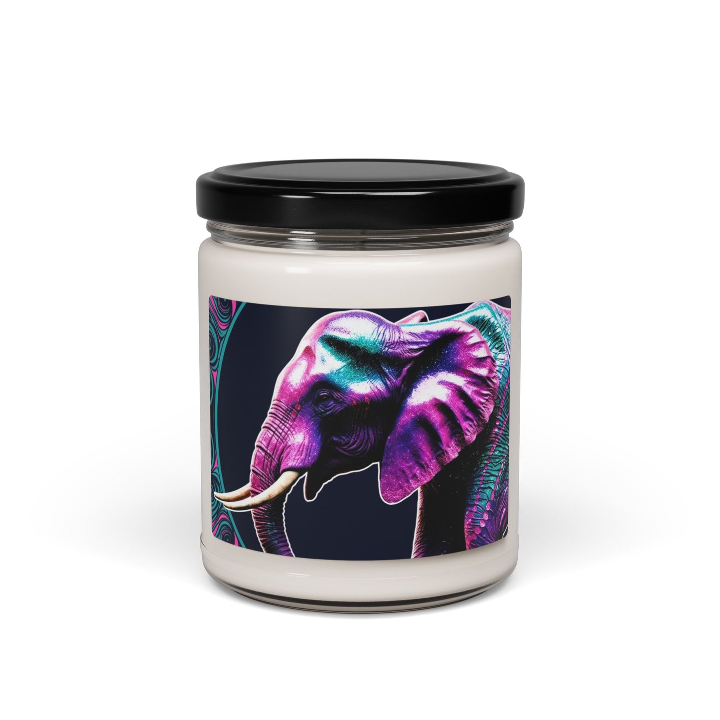 Psychedelic Elephant- Scented Soy Candle, 9oz