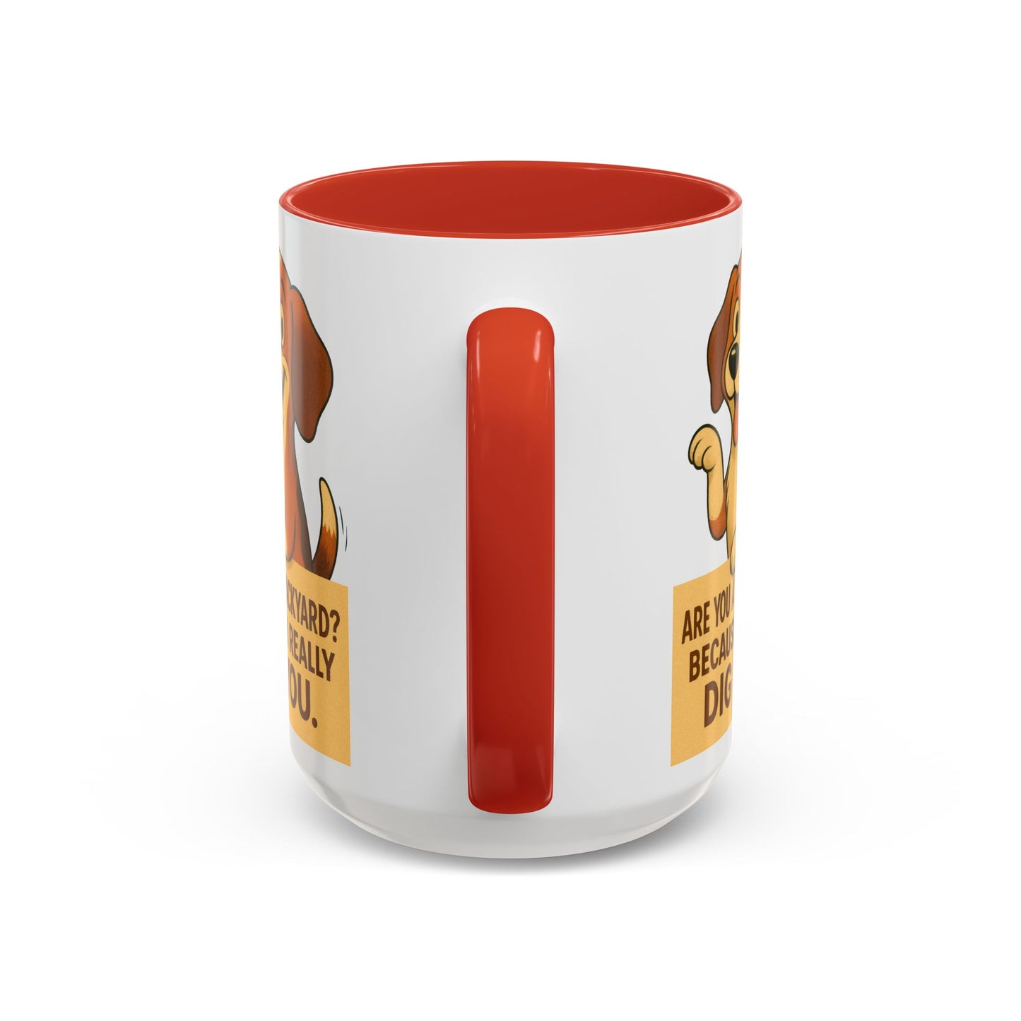 Backyard Dig Accent Coffee Mug - Perfect Gift for Dog Lovers