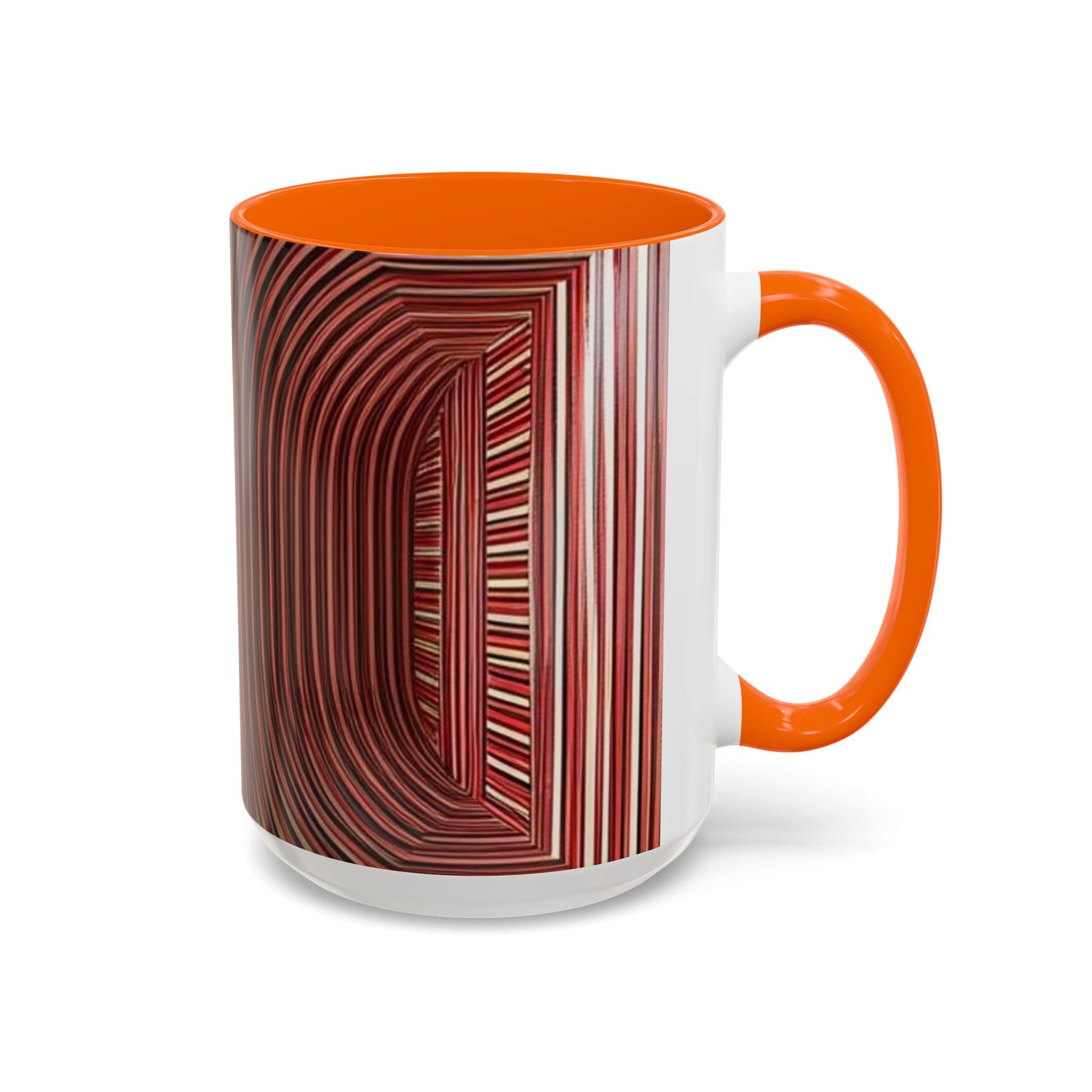 Optical Illusion Accent Mug – Ceramic Coffee Cup