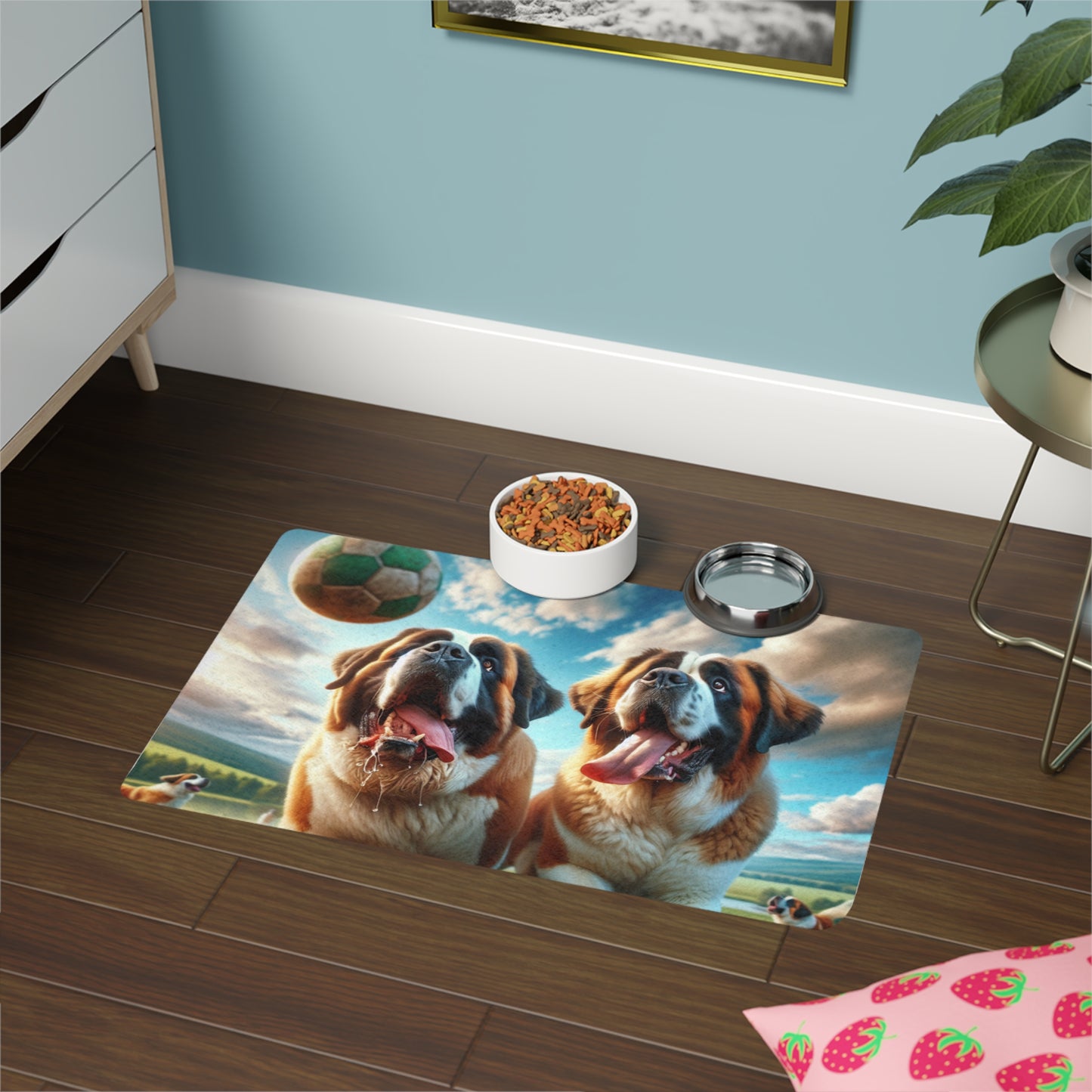 Pet Food Mat (12x18) - Saint Bernard