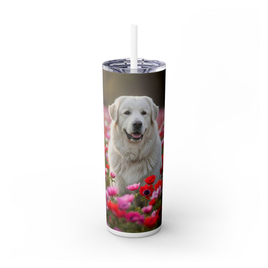Maremma Sheepdog Tumbler with Straw, 20oz