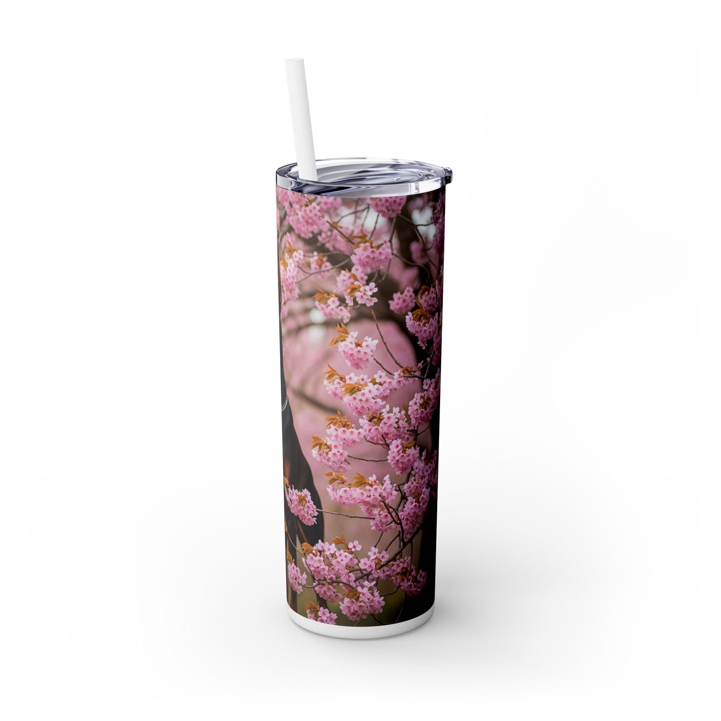 Gobelet isotherme Doberman avec paille, 590 ml