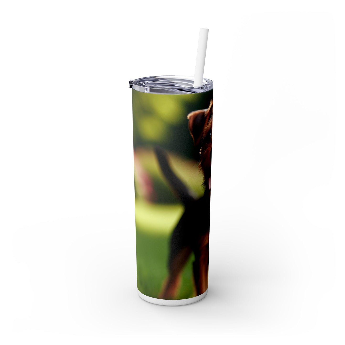 Deutscher Jagdterrier Vaso con pajita, 20 oz