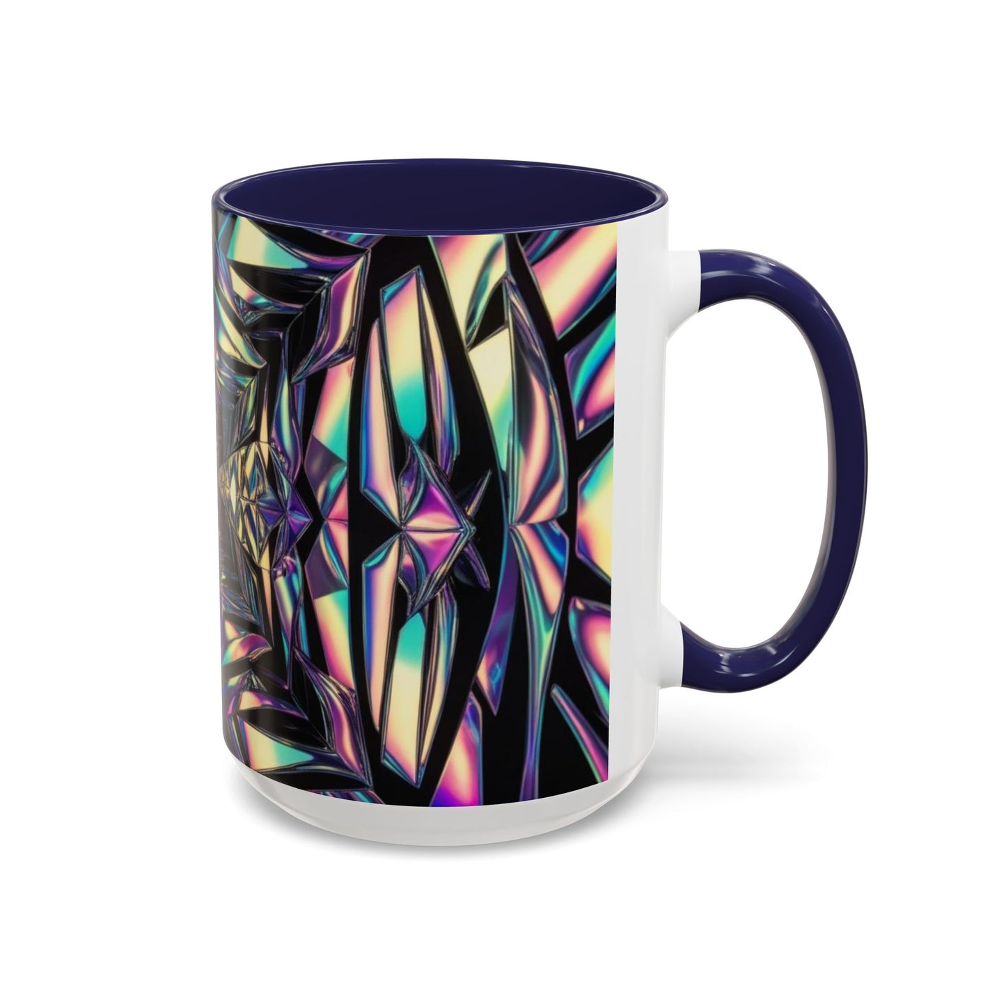 Optical Illusion Accent Mug – Ceramic Coffee Cup