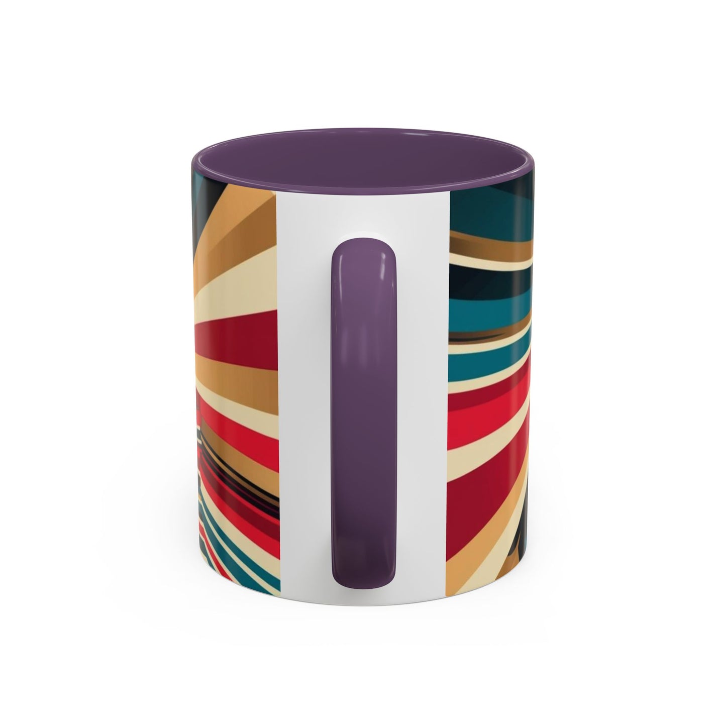 Optical Illusion Accent Mug – Ceramic Coffee Cup
