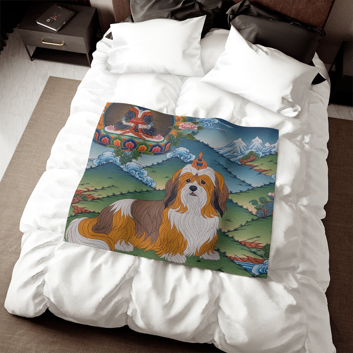 Lhasa Apso Sweatshirt Blanket
