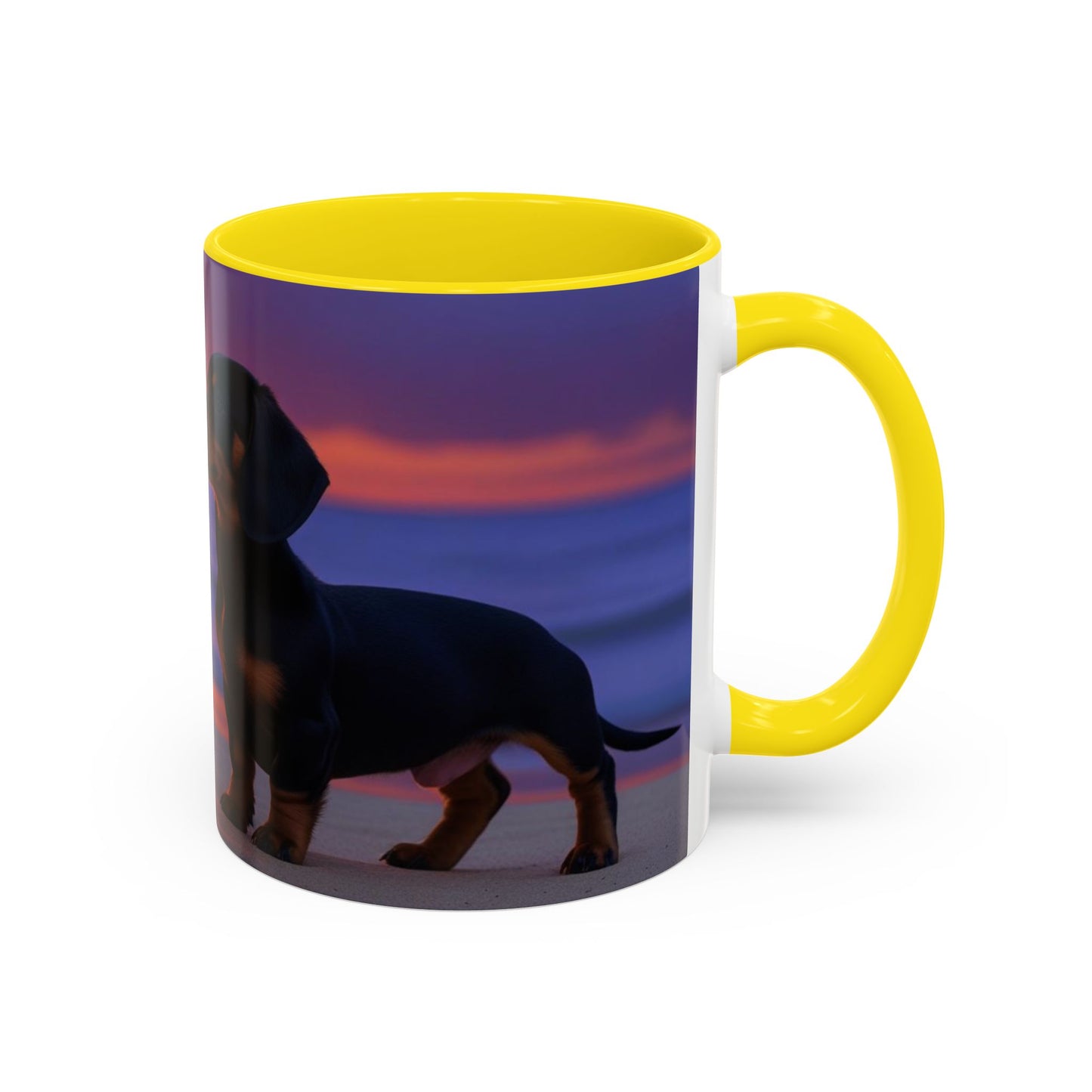 Dachshund Love Accent Coffee Mug - Perfect Gift for Dog Lovers