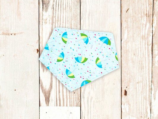 "Blue Umbrellas" Dog Bandana