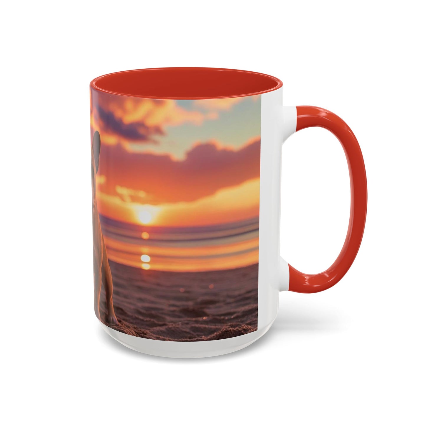 French Bulldog Love Accent Coffee Mug - Perfect Gift for Dog Lovers