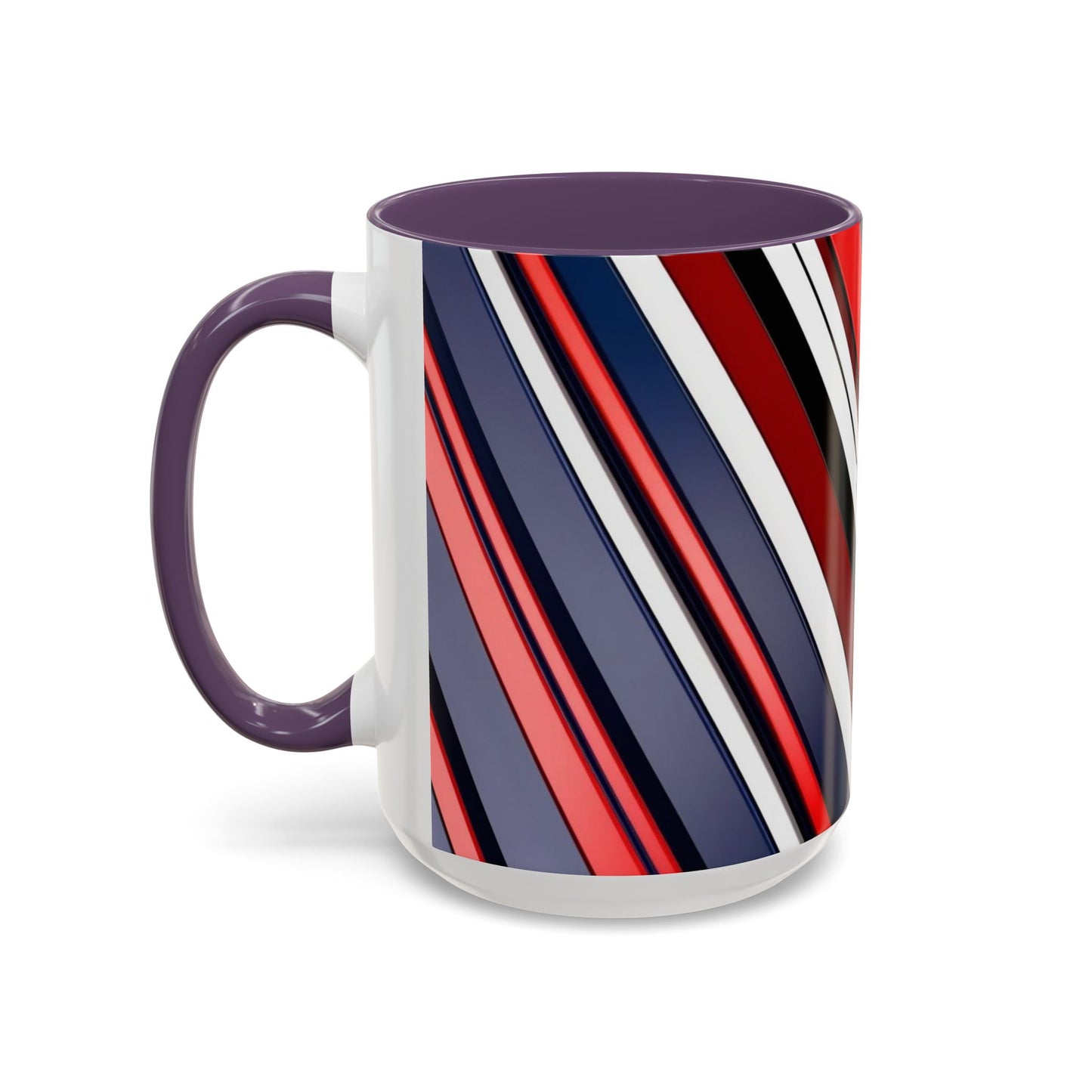 Optical Illusion Accent Mug – Ceramic Coffee Cup