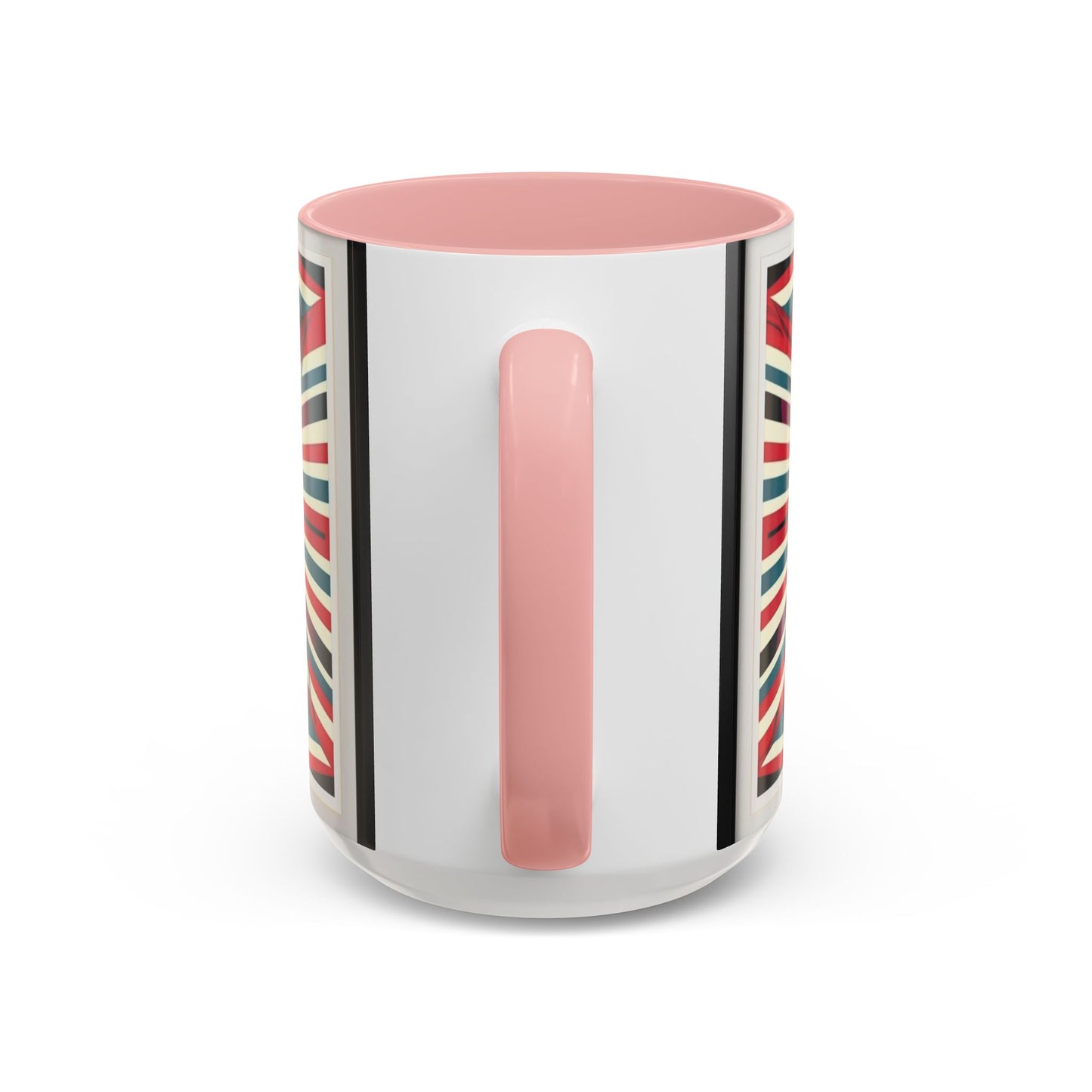 Optical Illusion Accent Mug – Ceramic Coffee Cup