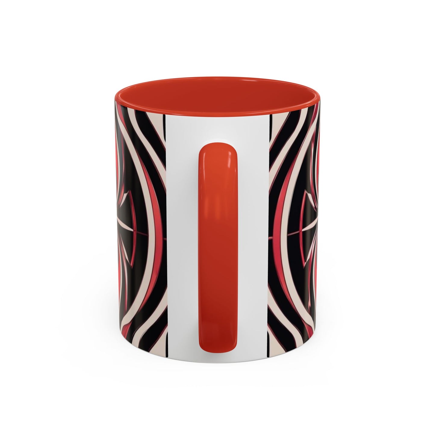 Optical Illusion Accent Mug – Ceramic Coffee Cup