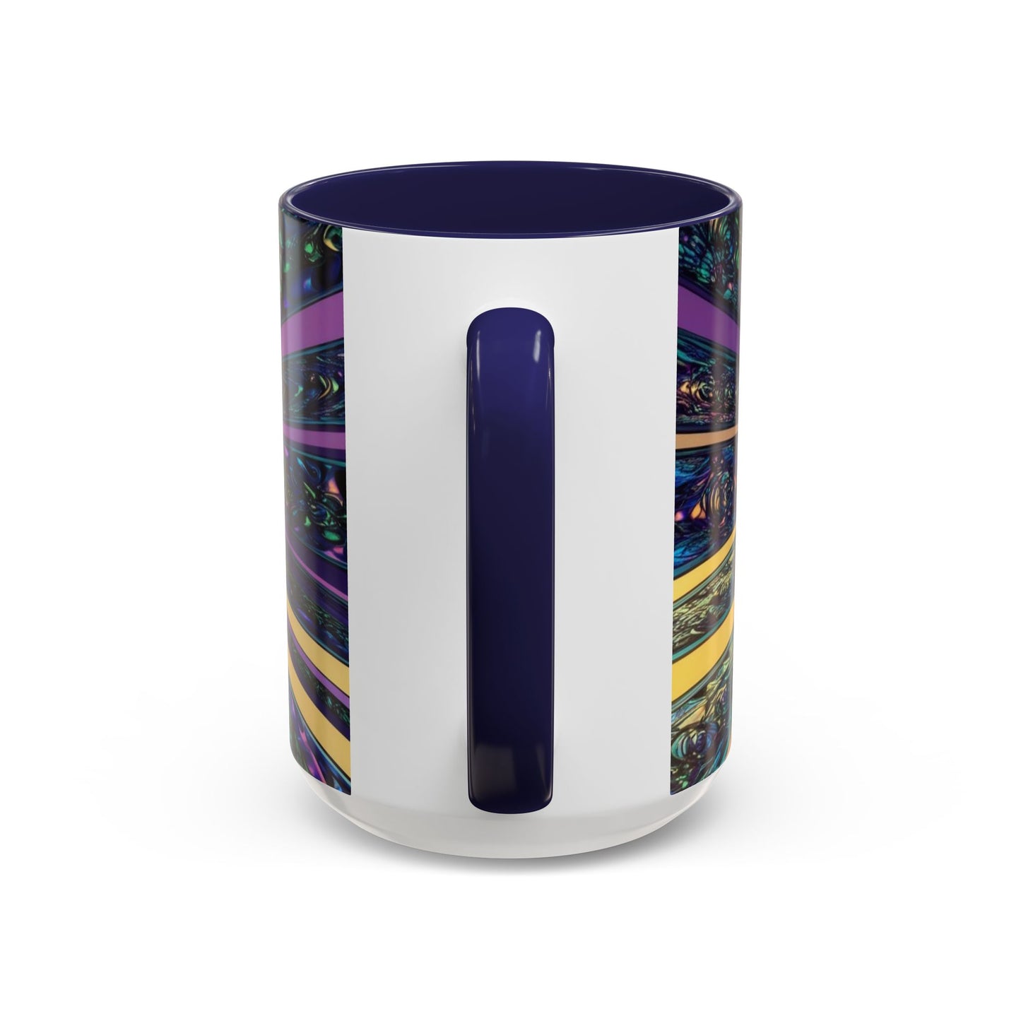 Optical Illusion Accent Mug – Ceramic Coffee Cup