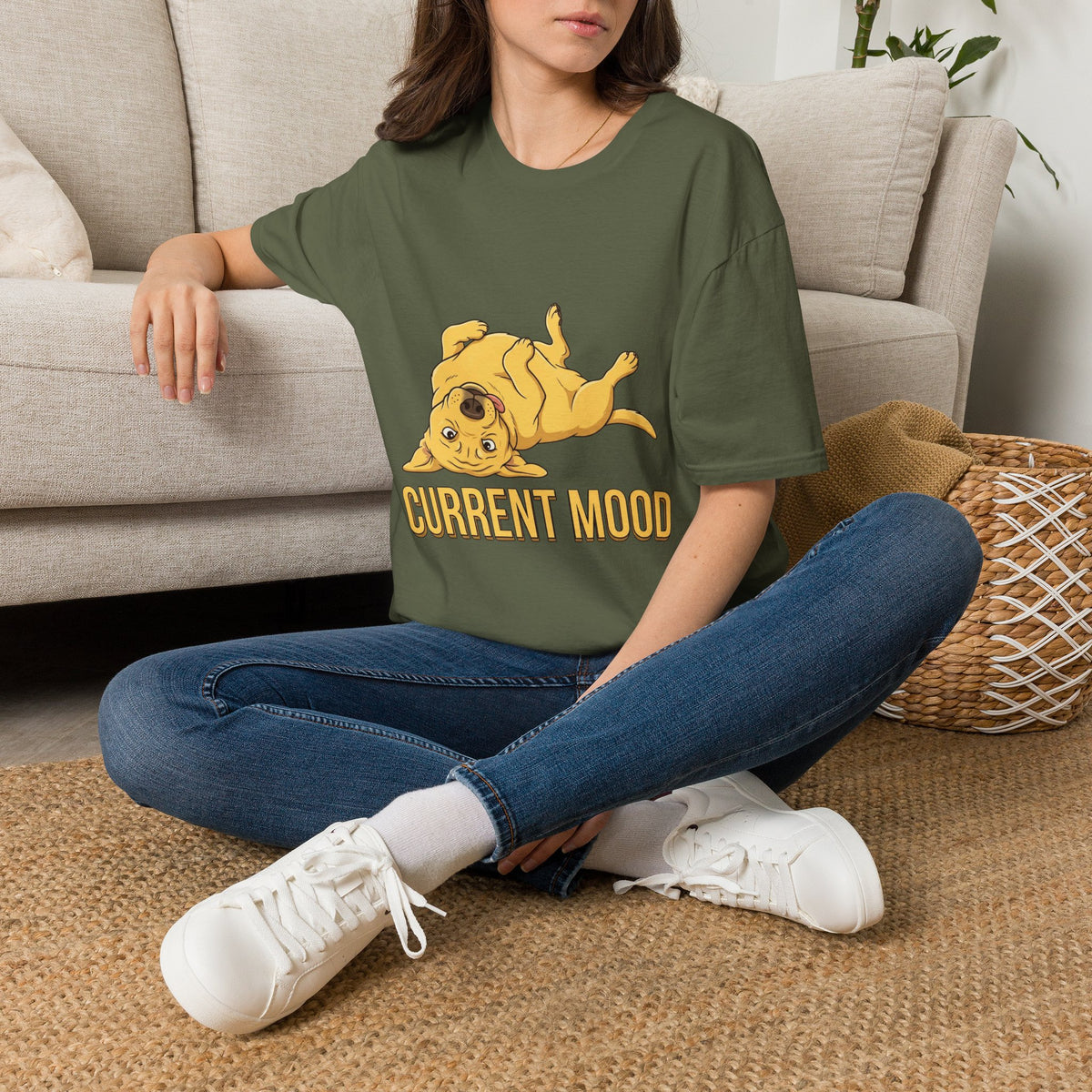 Yellow Labrador Retriever Current Mood Tee Shirt