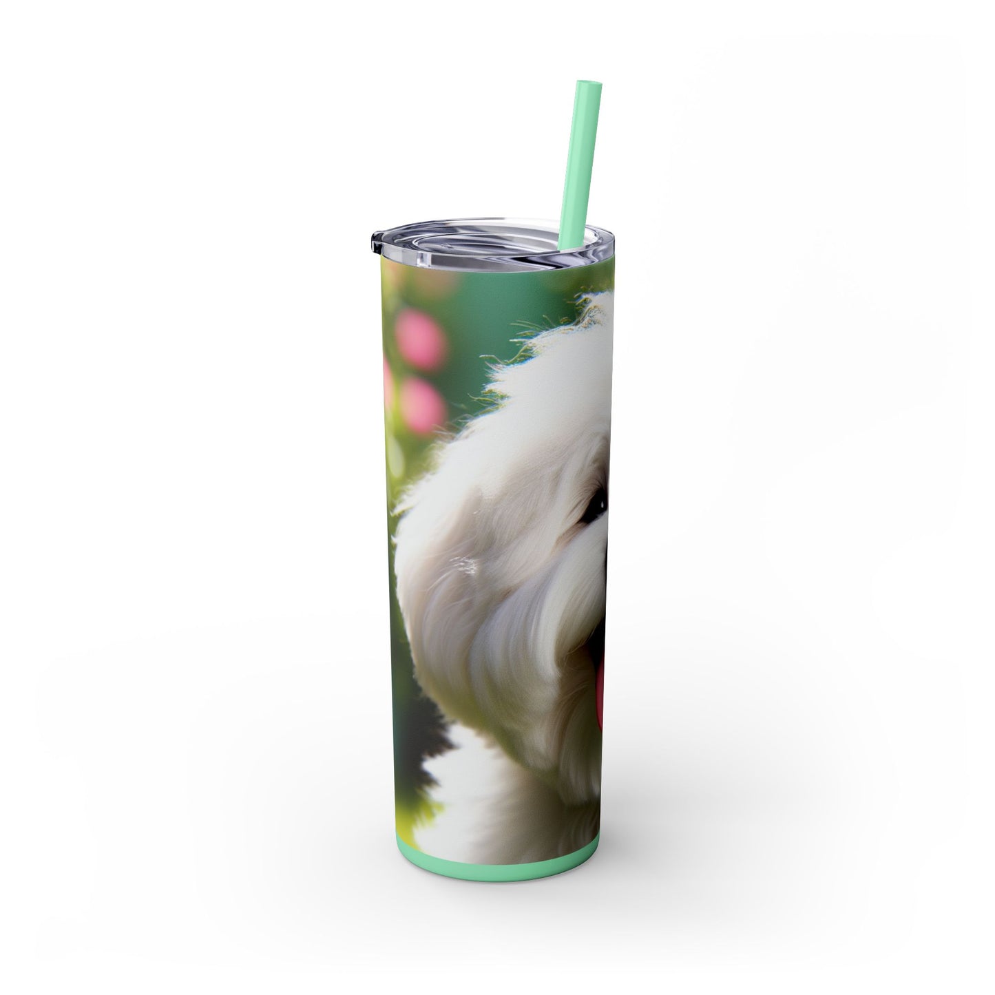 Skinny Tumbler with Straw – 20 oz Stainless Steel Cup