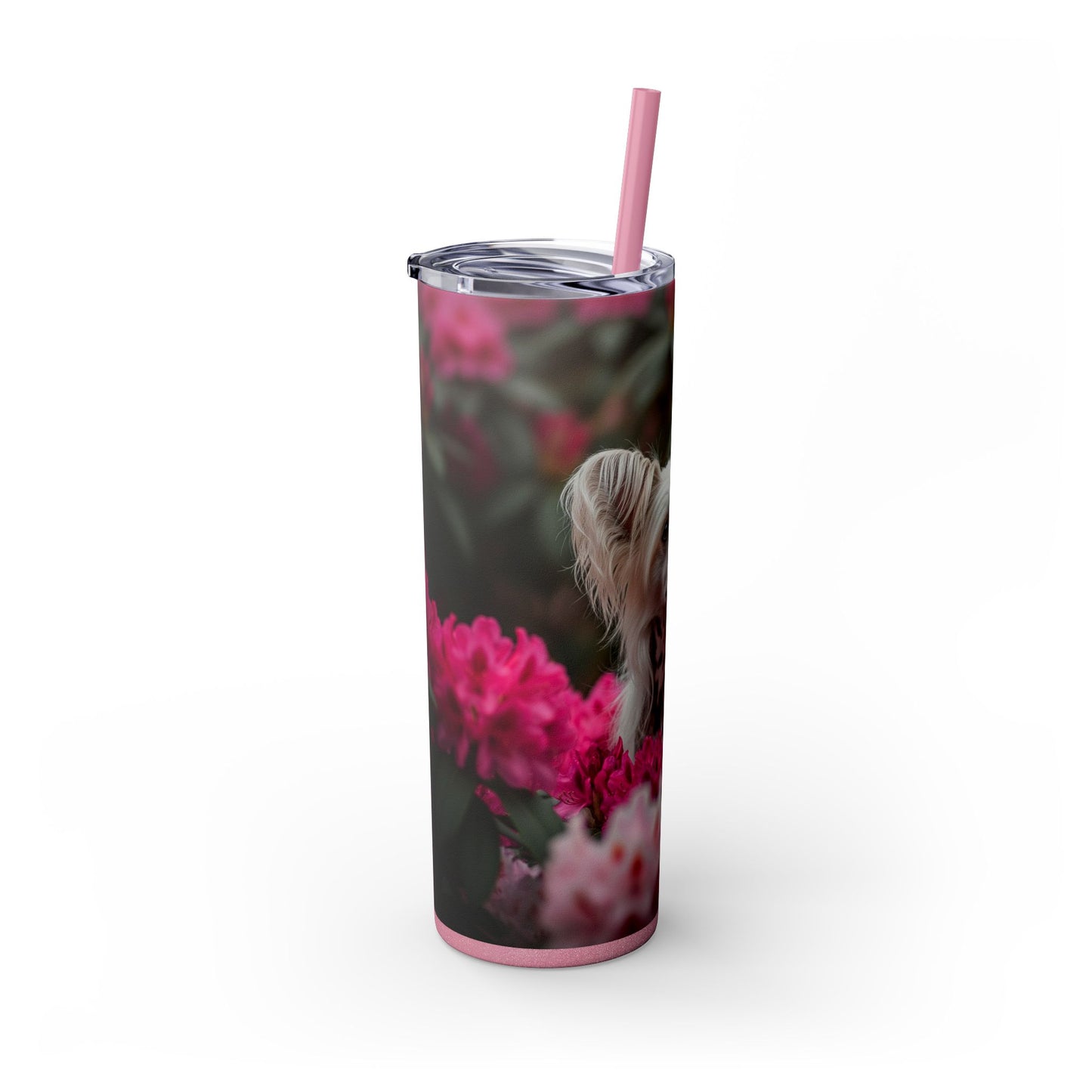 Skinny Tumbler with Straw – 20 oz Stainless Steel Cup
