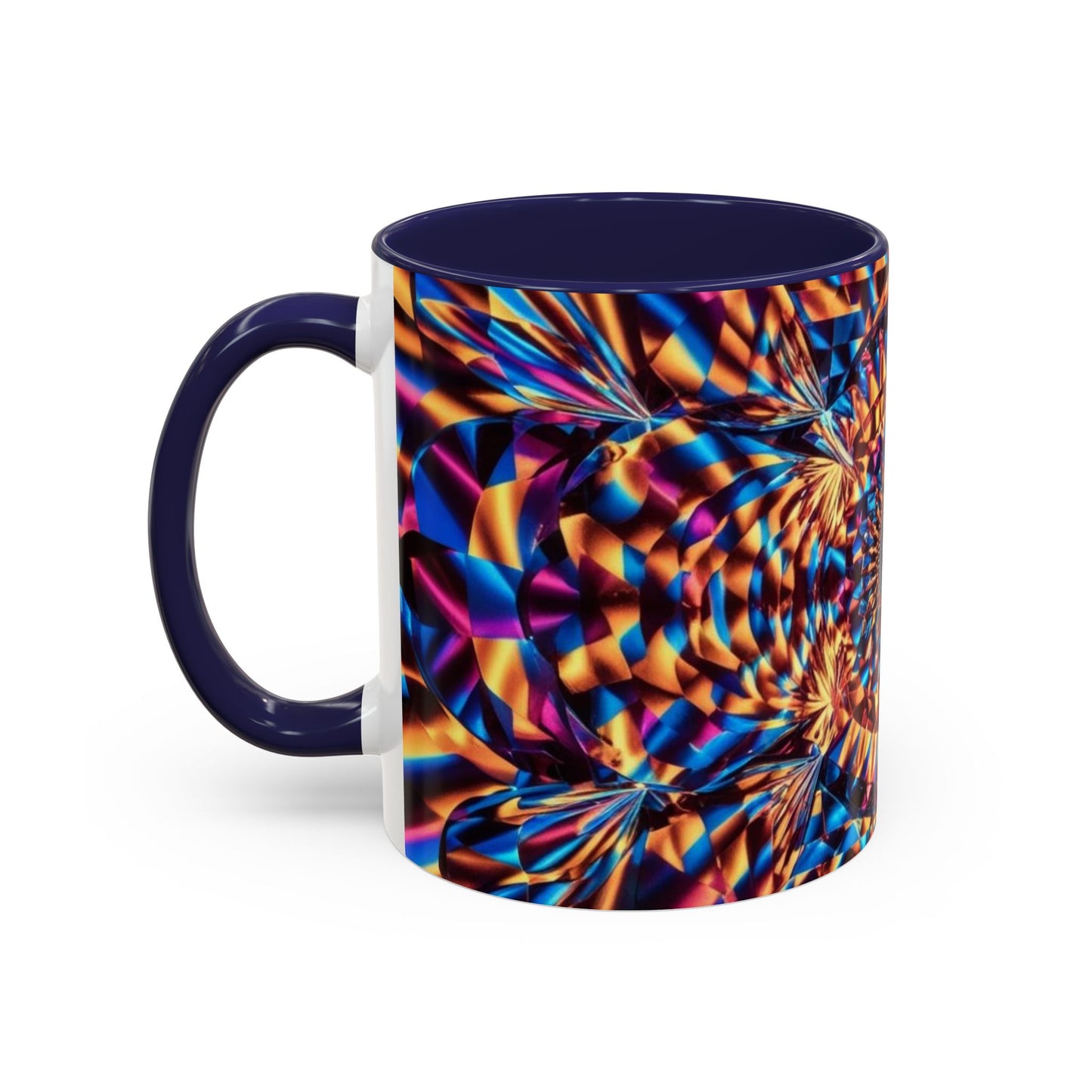 Optical Illusion Accent Mug – Ceramic Coffee Cup