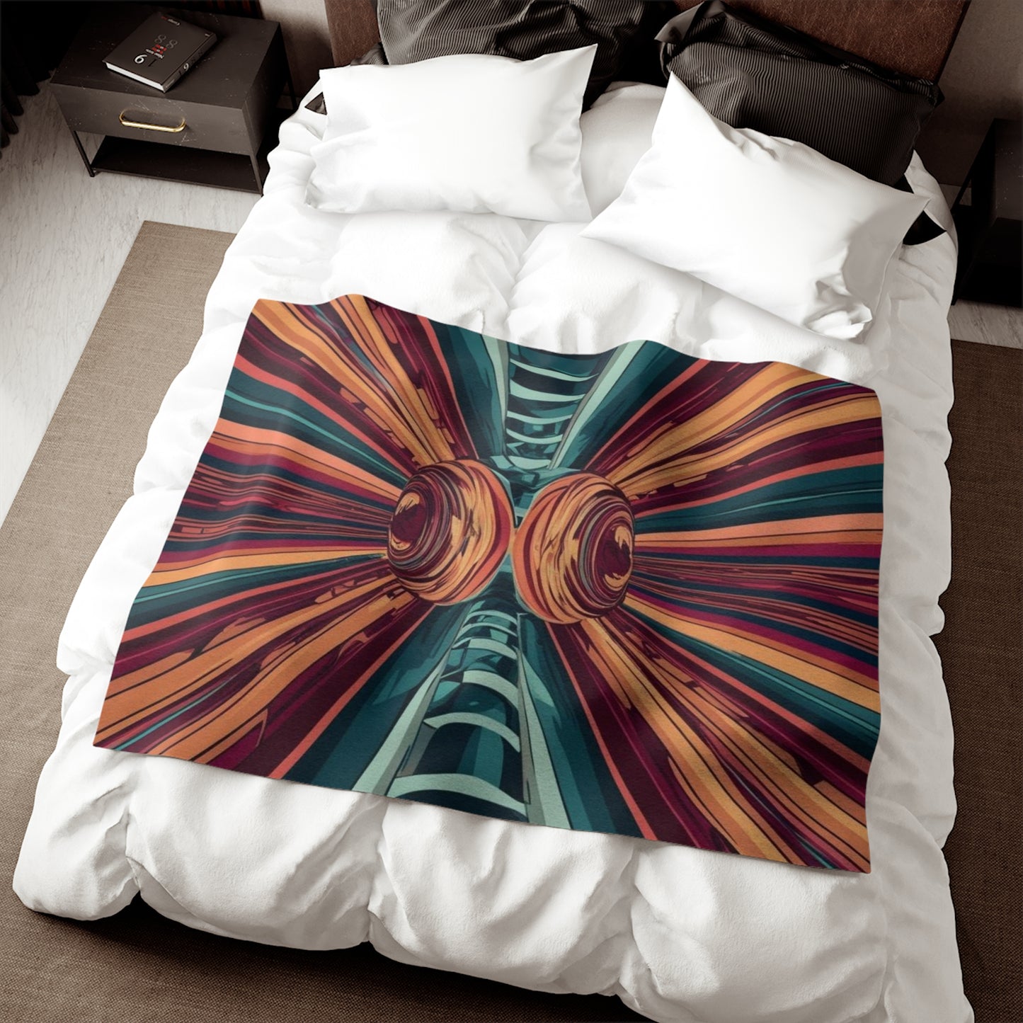 Sweat-shirt/couverture à illusion d'optique