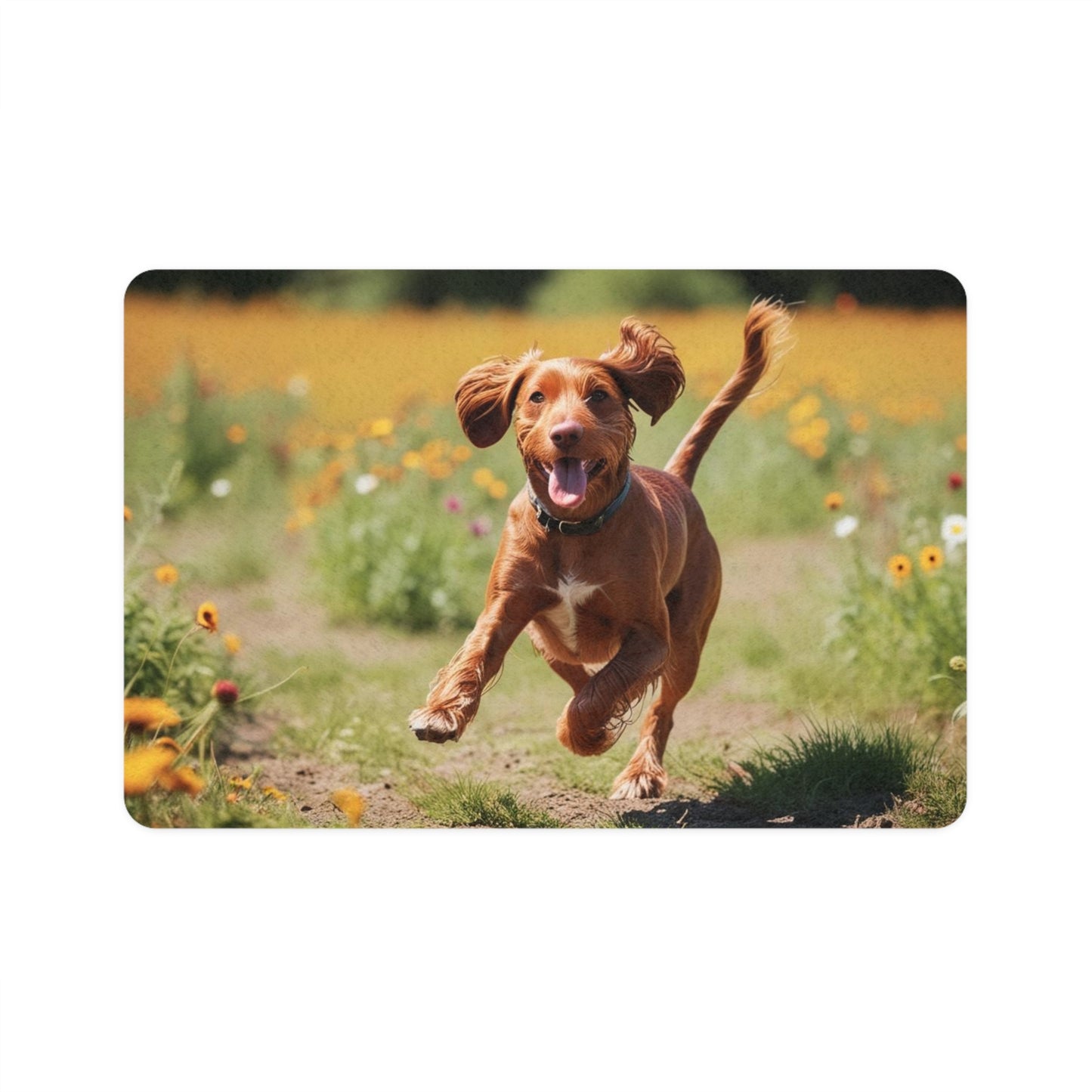 Pet Food Mat (12x18) - Hungarian Wirehaired Vizsla