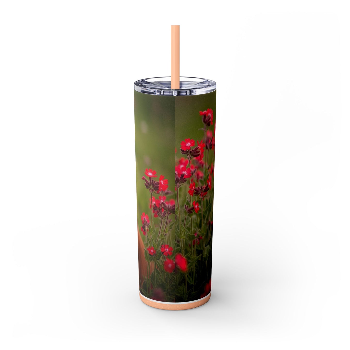 Vaso delgado con pajita de Cocker Spaniel, 20 oz
