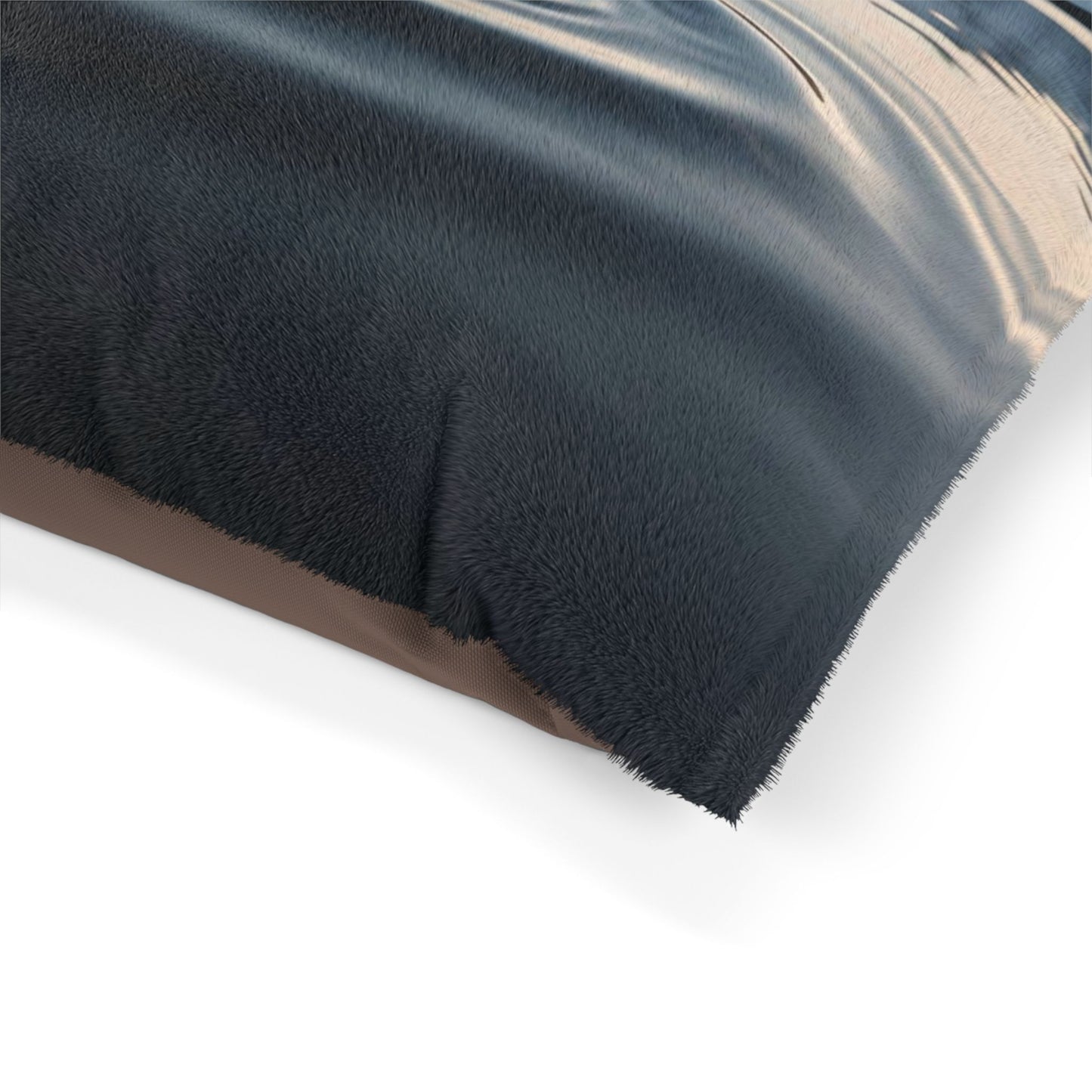 Ripple in a Snowy Mountain Lake Pet Bed