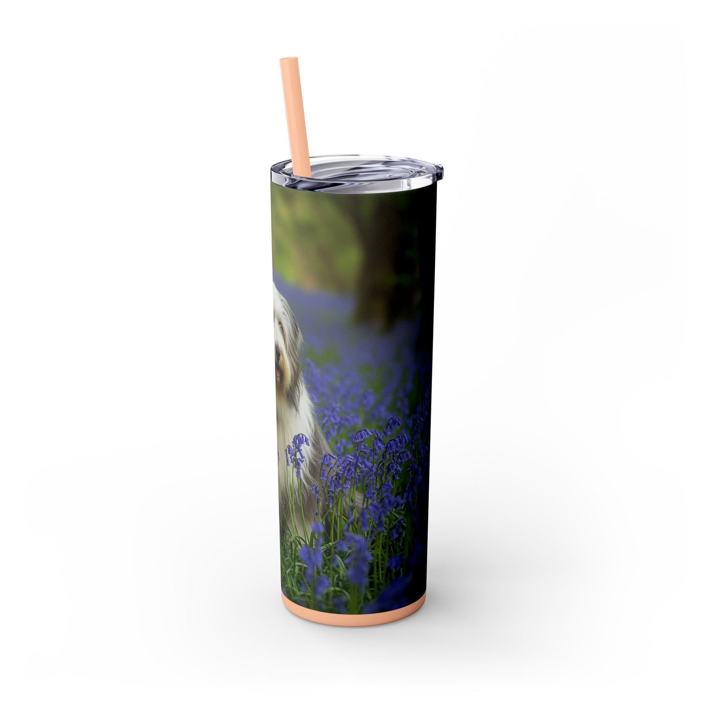 Bearded Collie Tumbler with Straw, 20oz