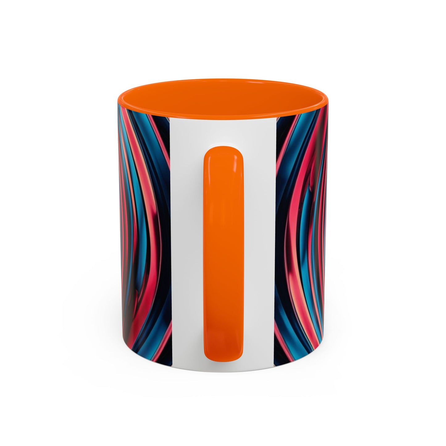 Optical Illusion Accent Mug – Ceramic Coffee Cup