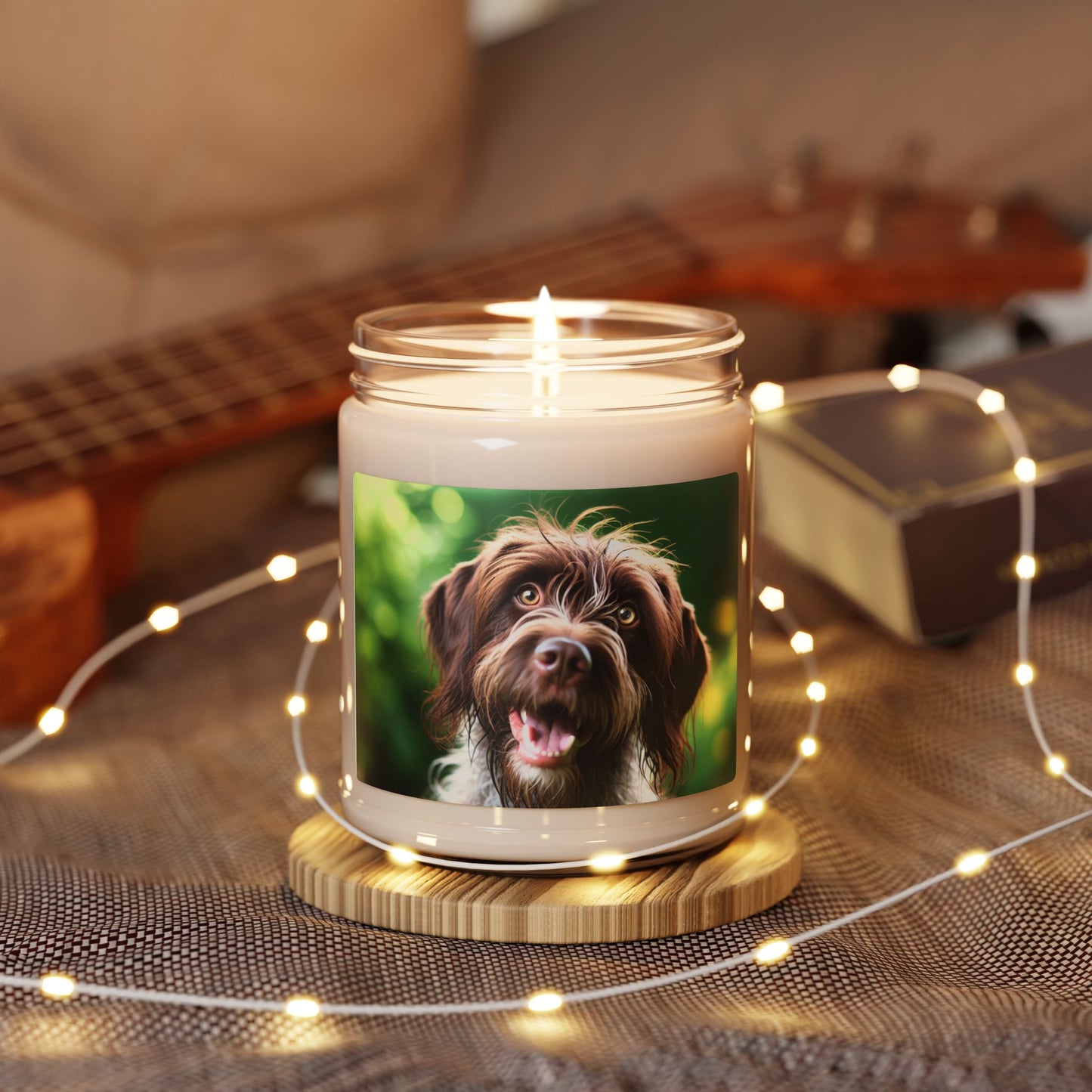 German Wirehaired Pointer- Scented Soy Candle, 9oz