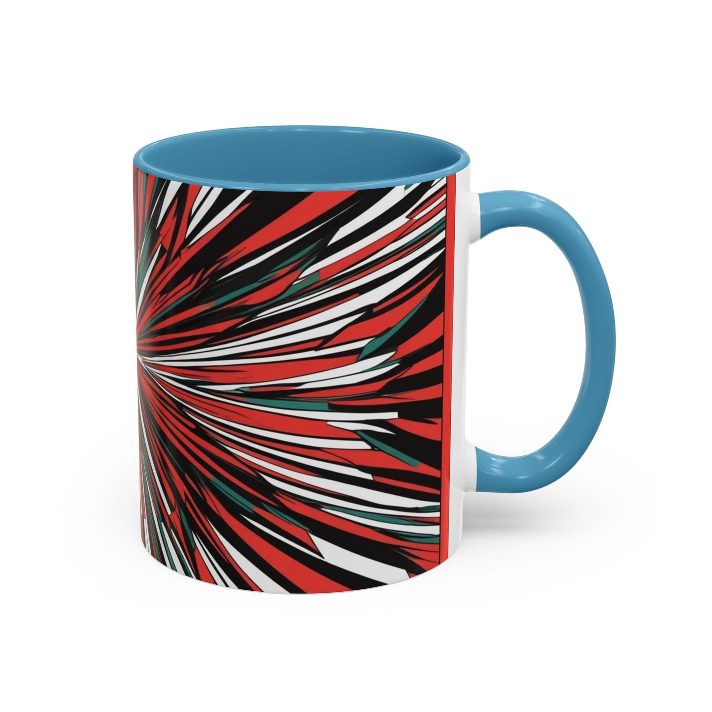 Optical Illusion Accent Mug – Ceramic Coffee Cup