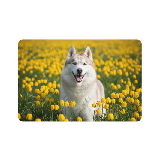 Pet Food Mat (12x18) - Siberian Husky