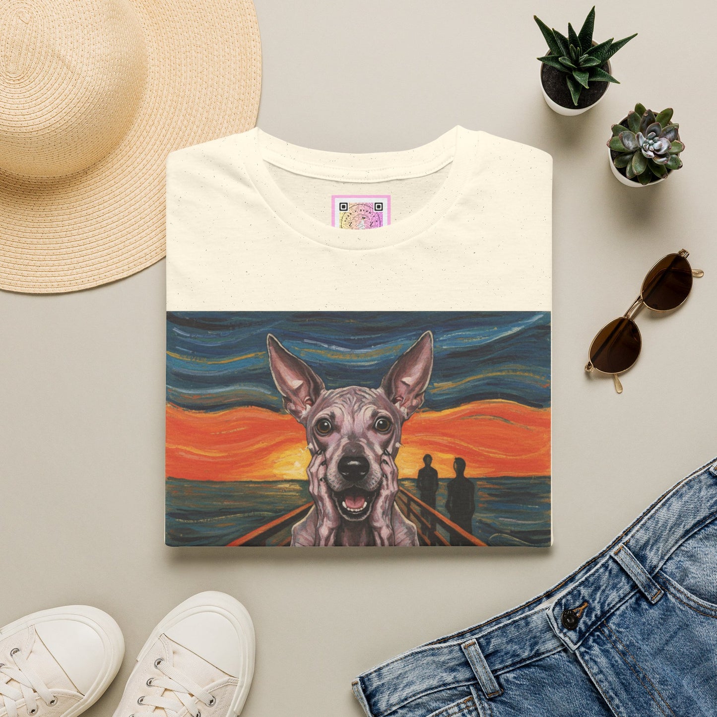 Canine Canvas Collection: Munch Homage Tee Shirt