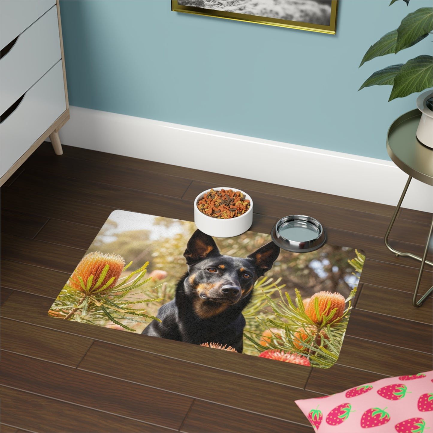 Pet Food Mat (12x18) - Working Kelpie