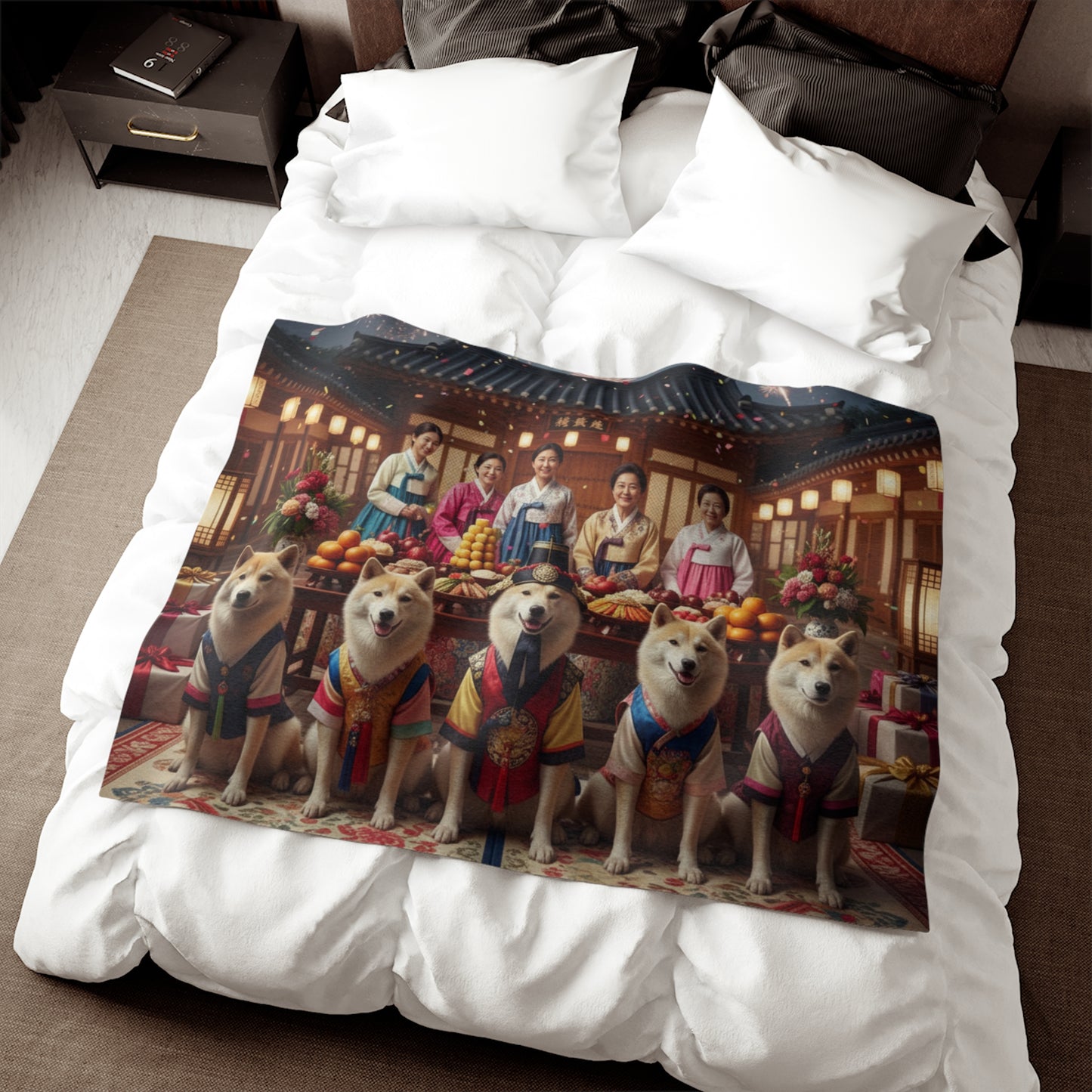 Korean Jindo Dog Blanket