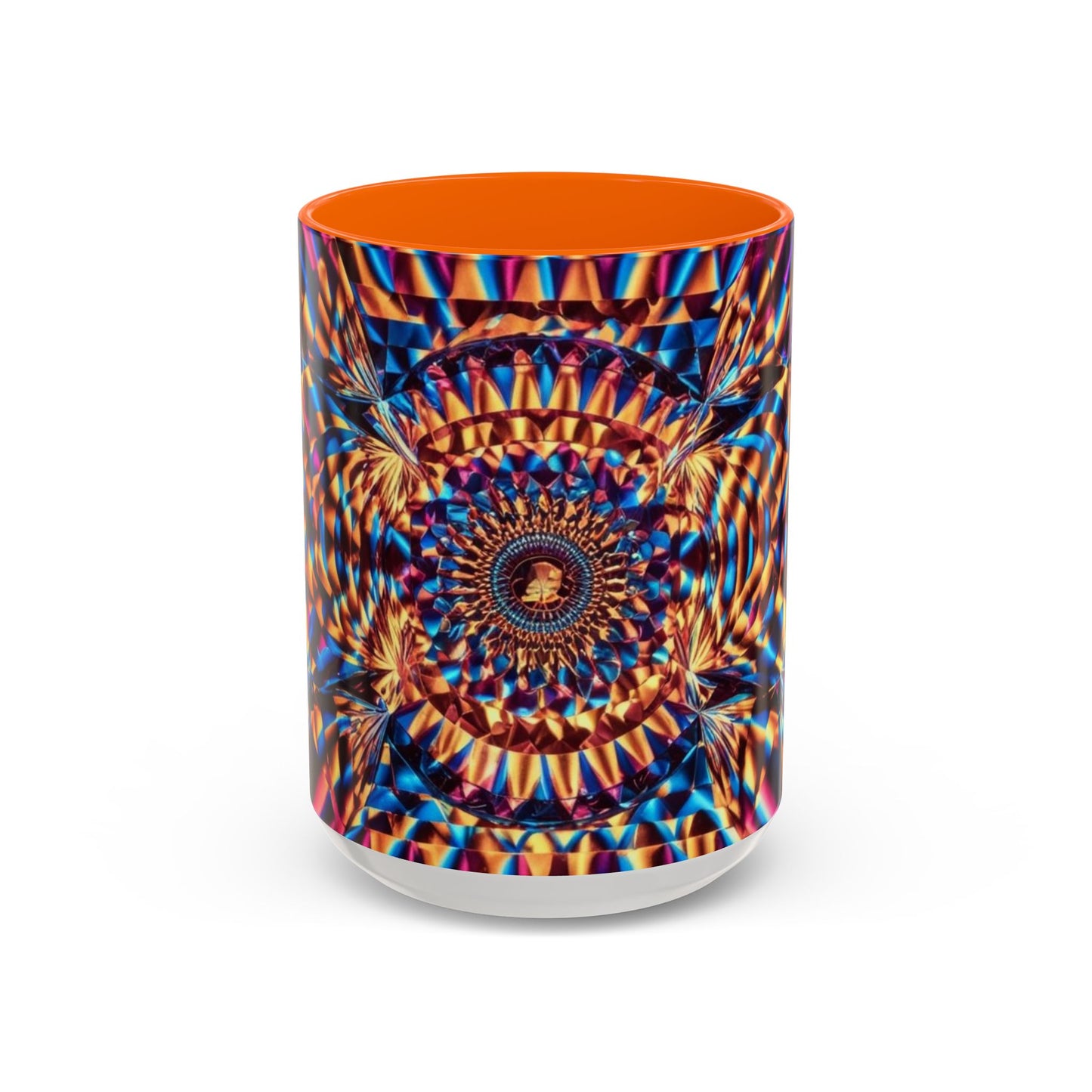 Optical Illusion Accent Mug – Ceramic Coffee Cup