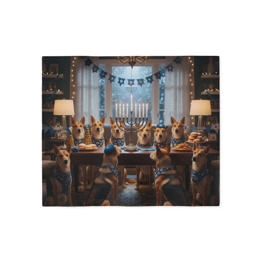 Hanukkah Canann Dog Blanket