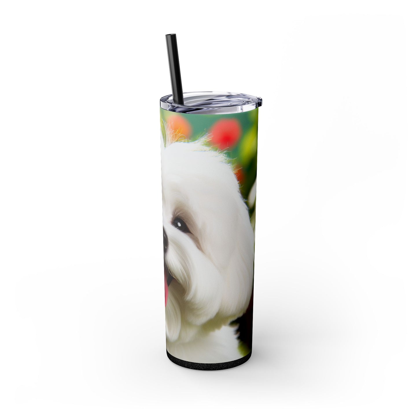 Skinny Tumbler with Straw – 20 oz Stainless Steel Cup