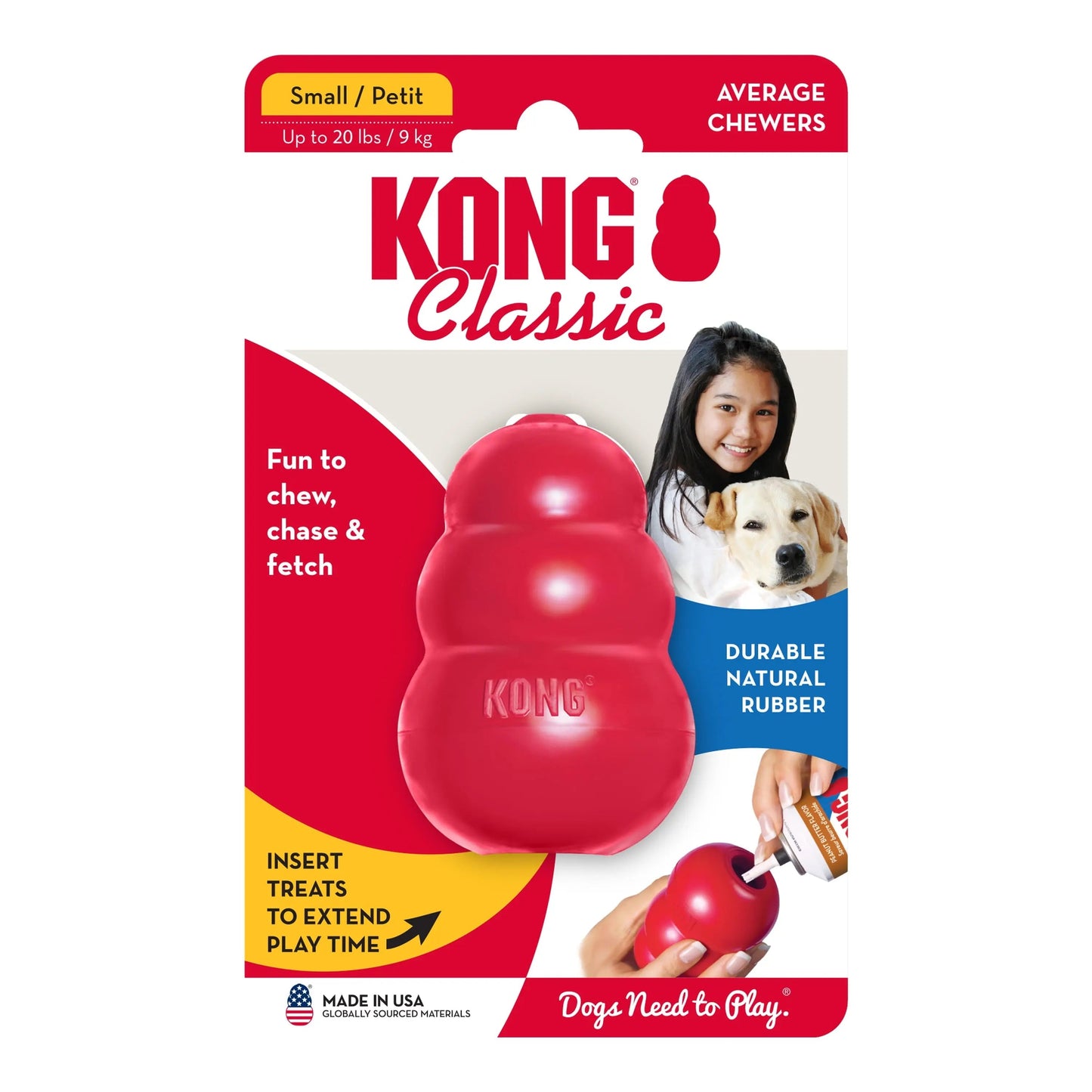 Jouet à mâcher classique pour chien, petit modèle