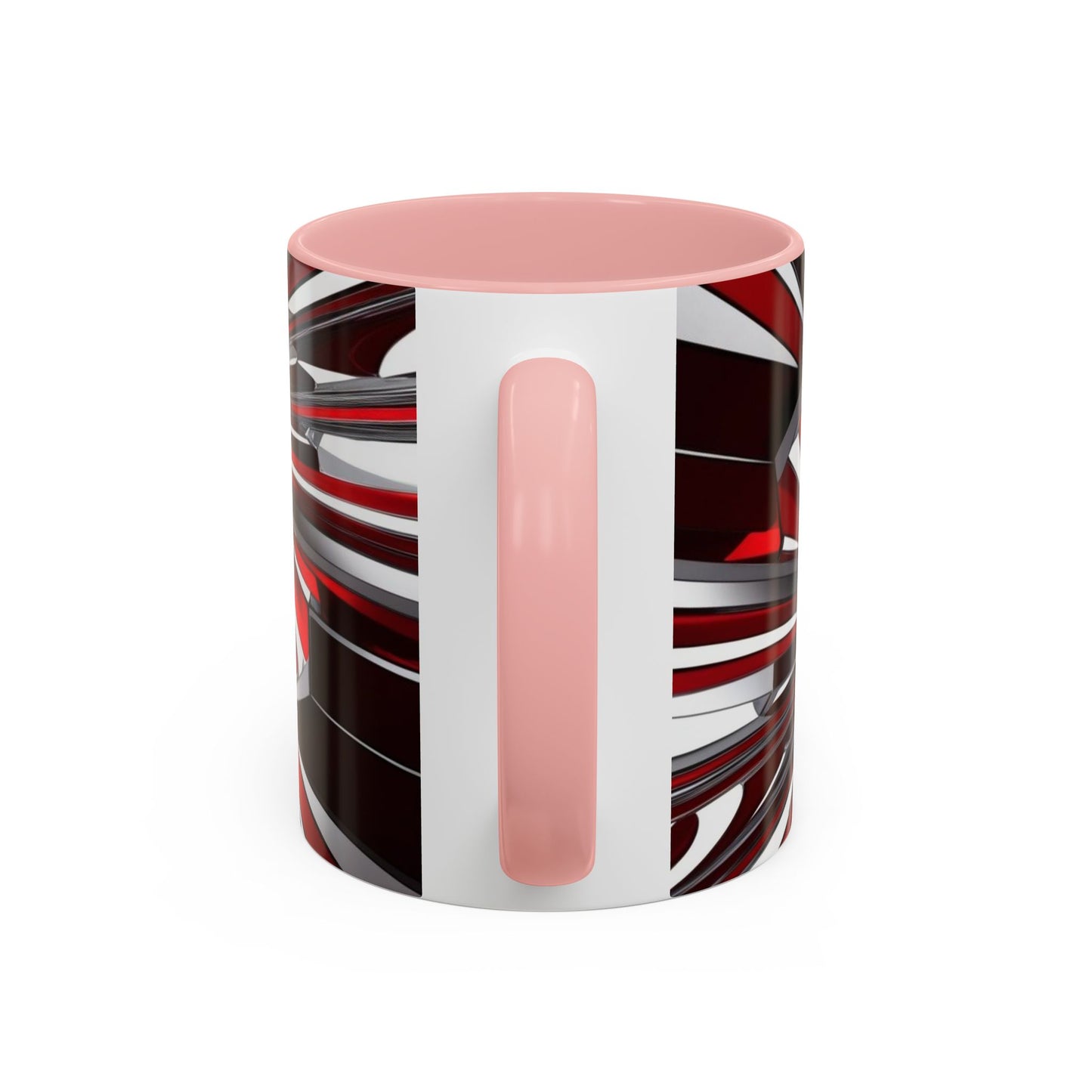 Optical Illusion Accent Mug – Ceramic Coffee Cup