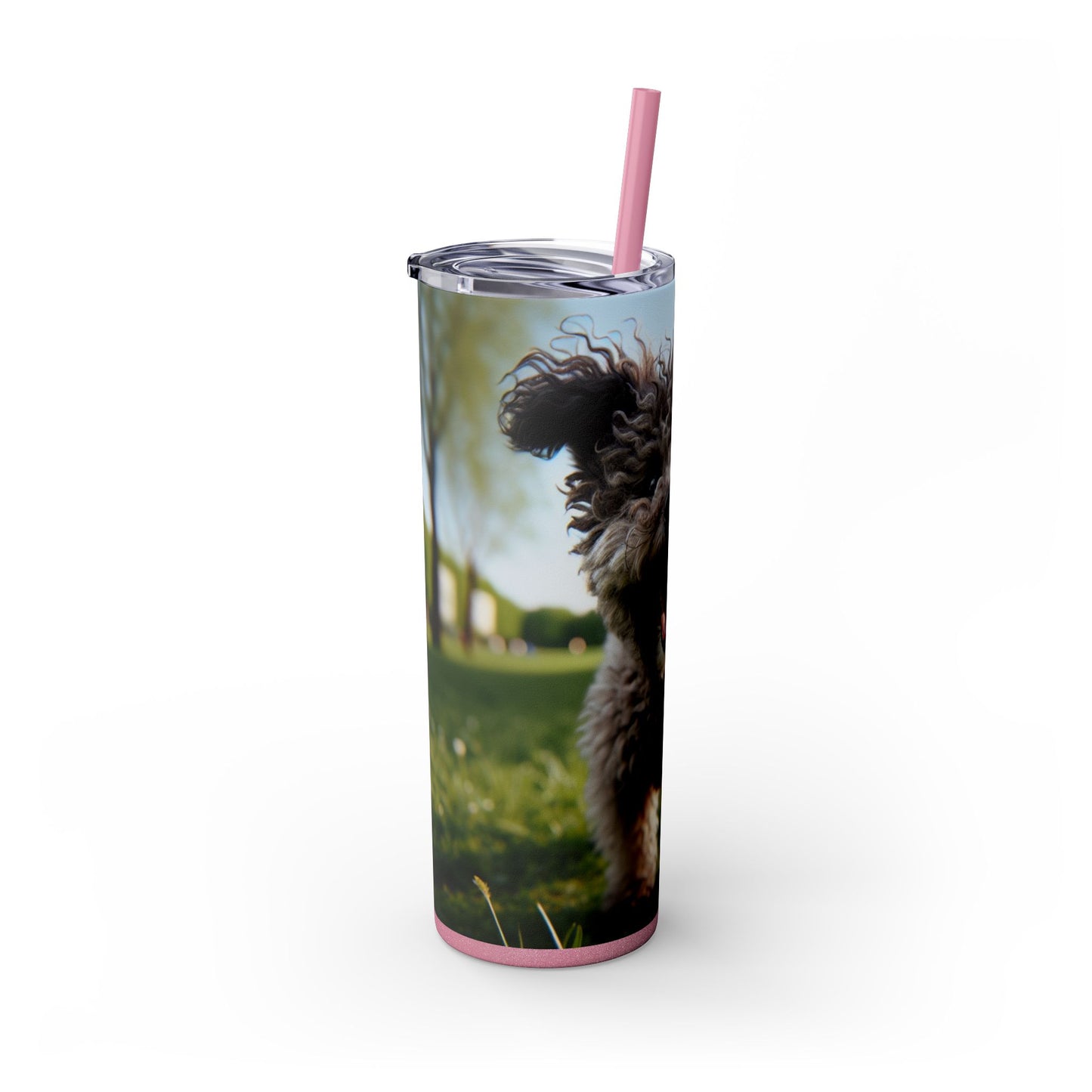 Pumi Skinny Tumbler with Straw, 20oz