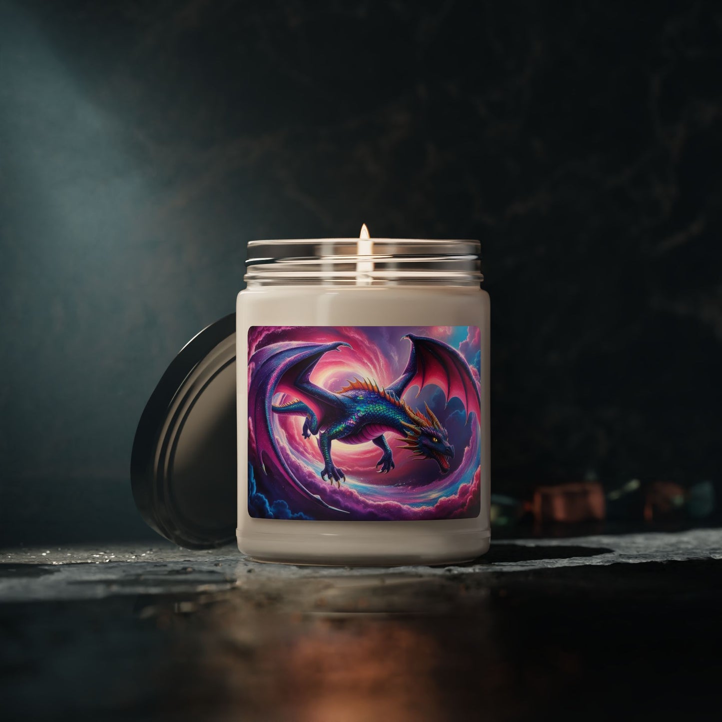 Glittery Dragon- Scented Soy Candle, 9oz