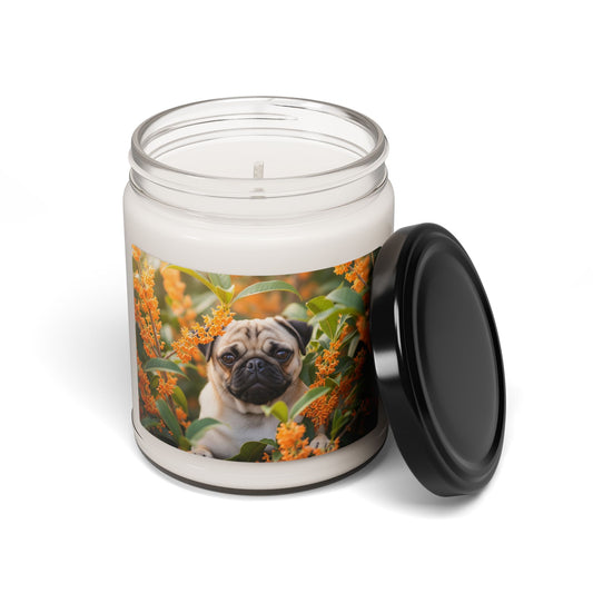 Pug- Scented Soy Candle, 9oz