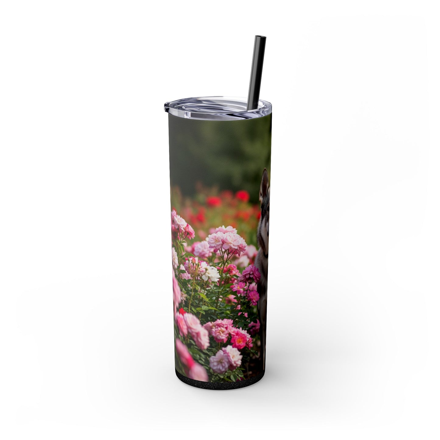 Skinny Tumbler with Straw – 20 oz Stainless Steel Cup