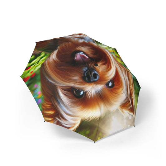 Yorkshire Terrier Semi-Automatic Foldable Umbrella