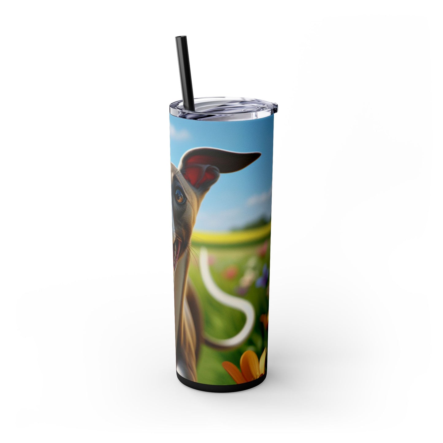 Whippet Skinny Tumbler with Straw, 20oz