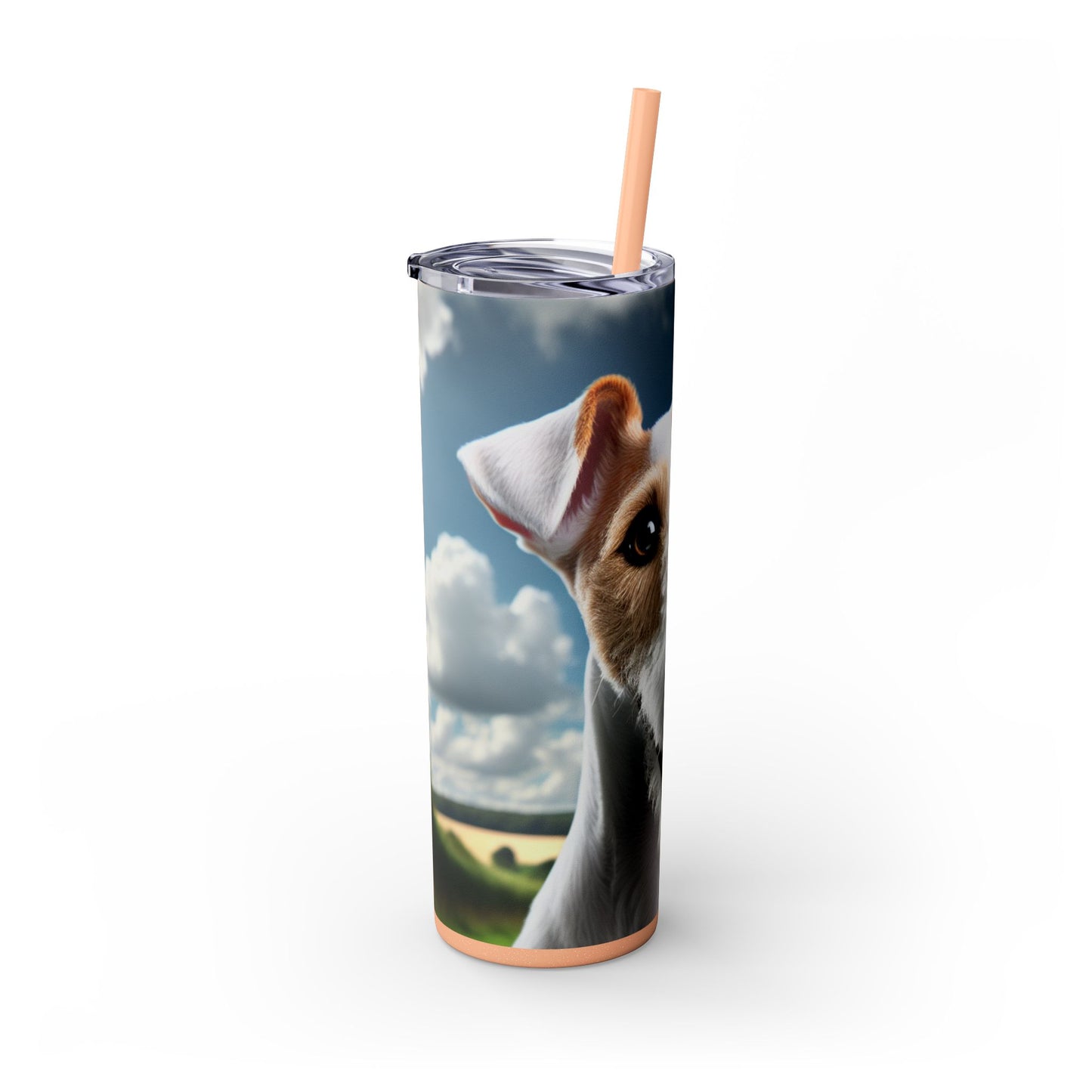 Smooth Fox Terrier Tumbler with Straw, 20oz